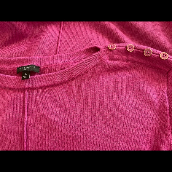 🌟HP🌟Talbots Fuchsia Sweater - Picture 4 of 5